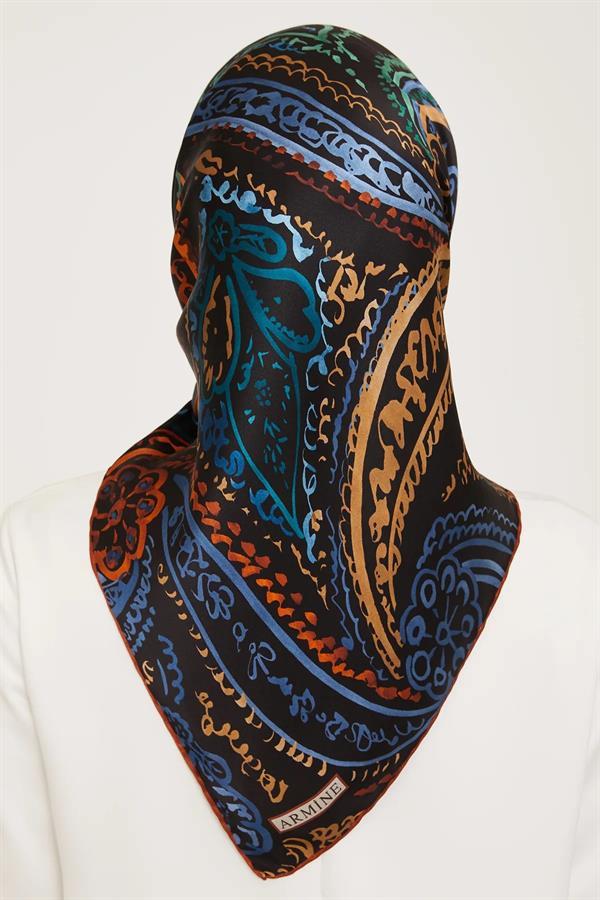 Armine Nostalji Serisi Sura İpek Eşarp 9037-53NS