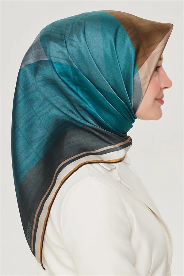Armine Nostalji Serisi Twill İpek  Eşarp 8516D-83