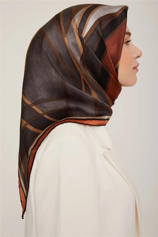 Armine Nostalji Serisi Twill İpek  Eşarp 8843-06NT
