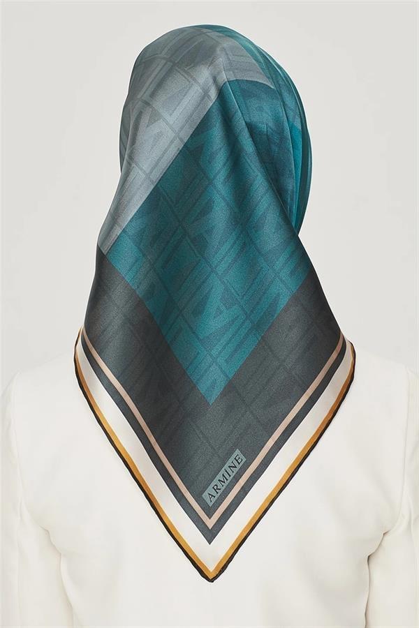 Armine Nostalji Serisi Twill İpek  Eşarp 8516D-83