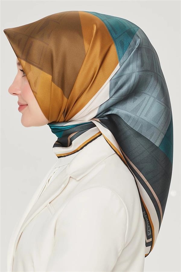 Armine Nostalji Serisi Twill İpek  Eşarp 8516D-83