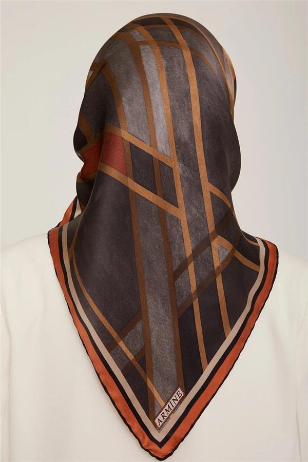 Armine Nostalji Serisi Twill İpek  Eşarp 8843-06NT