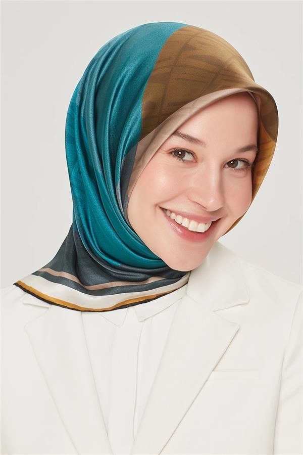 Armine Nostalji Serisi Twill İpek  Eşarp 8516D-83