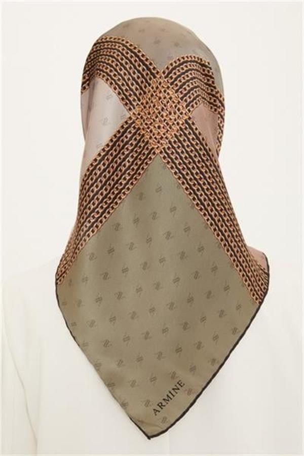 Armine Nostalji Serisi Twill İpek Eşarp 8113D-33