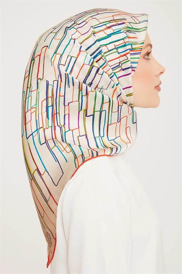 Armine Nostalji Serisi Twill İpek Eşarp 9027-32NT