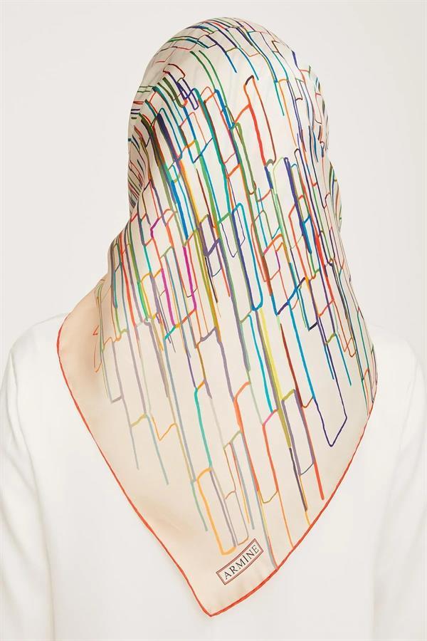 Armine Nostalji Serisi Twill İpek Eşarp 9027-32NT