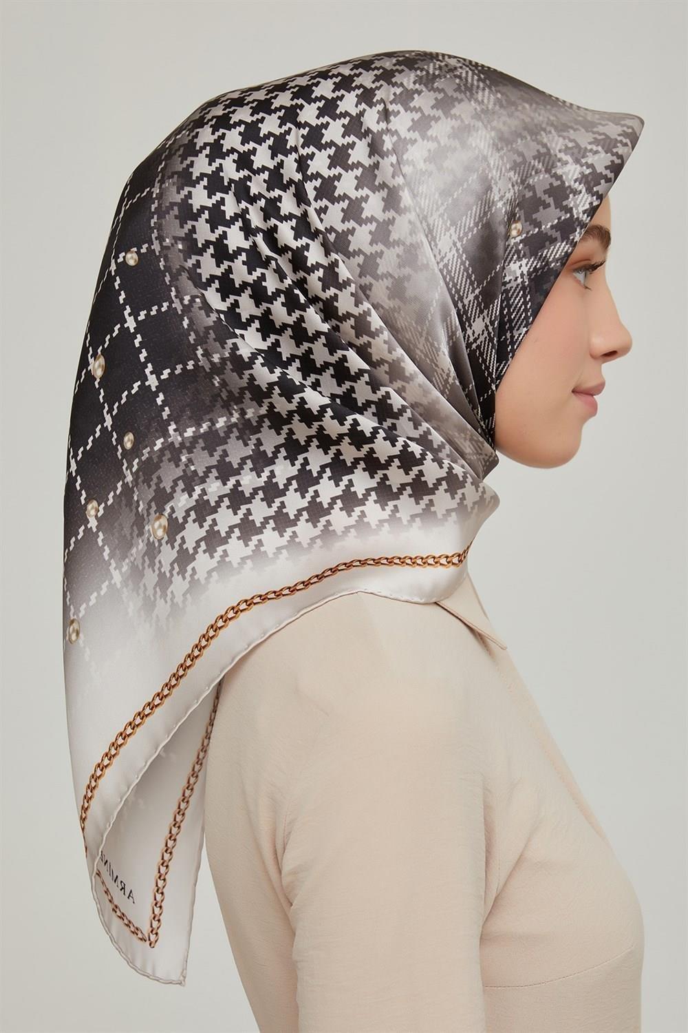 Armine Nostalji Serisi Twill İpek Eşarp 8612D-04