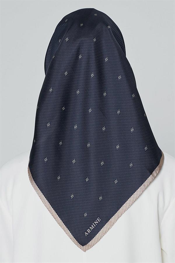 Armine Nostalji Serisi Twill İpek Eşarp 8259D-09