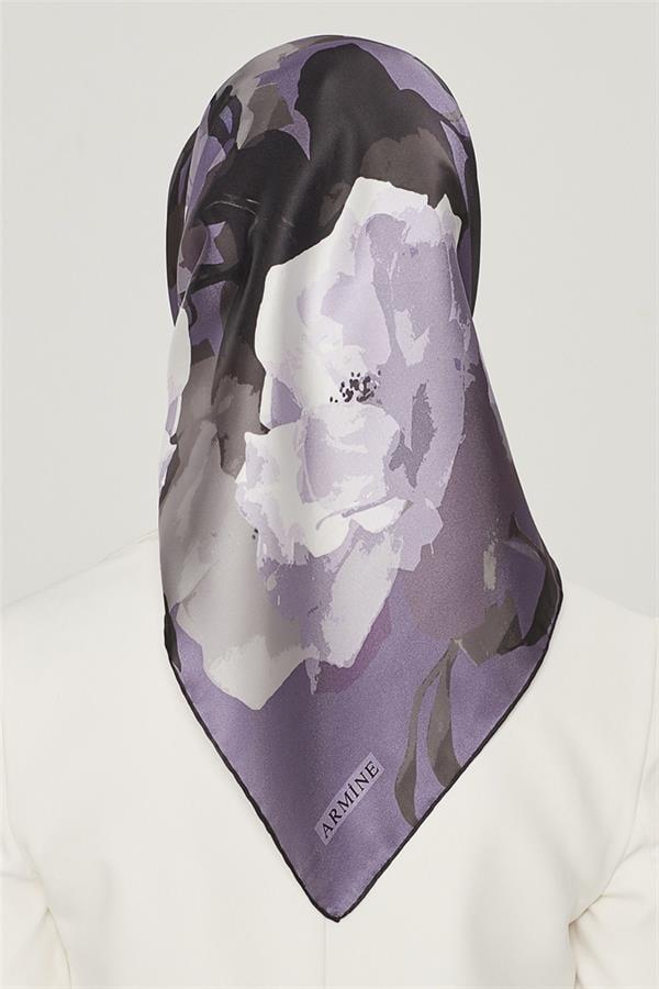 Armine Nostalji Serisi Twill İpek Eşarp 8534D-81