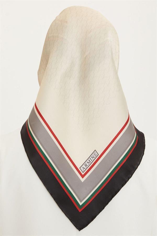 Armine Nostalji Serisi Twill İpek Eşarp 8724D-09