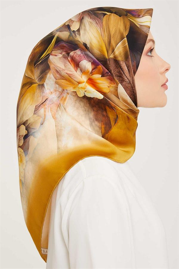 Armine Nostalji Serisi Twill İpek Eşarp 9001-58NT