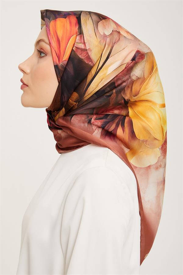 Armine Nostalji Serisi Twill İpek Eşarp 9001-51NT