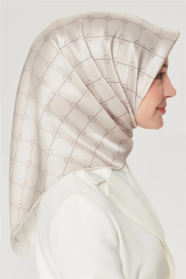 Armine Nostalji Serisi Twill İpek Eşarp 8555D-02