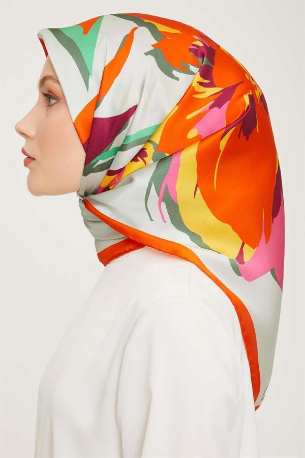 Armine Nostalji Serisi Twill İpek Eşarp 9042-34NT