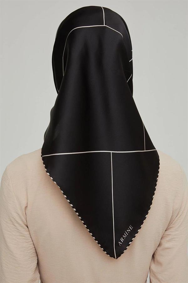 Armine Özel Nostalji Serisi Twill İpek Eşarp 8655D-02
