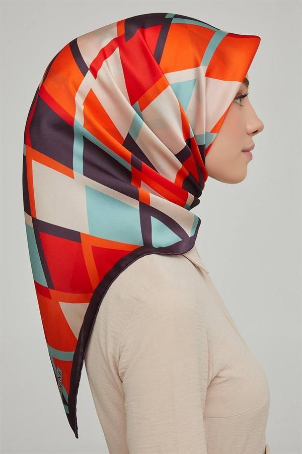 Armine Özel Nostalji Serisi Twill İpek Eşarp Modelleri 8664-09