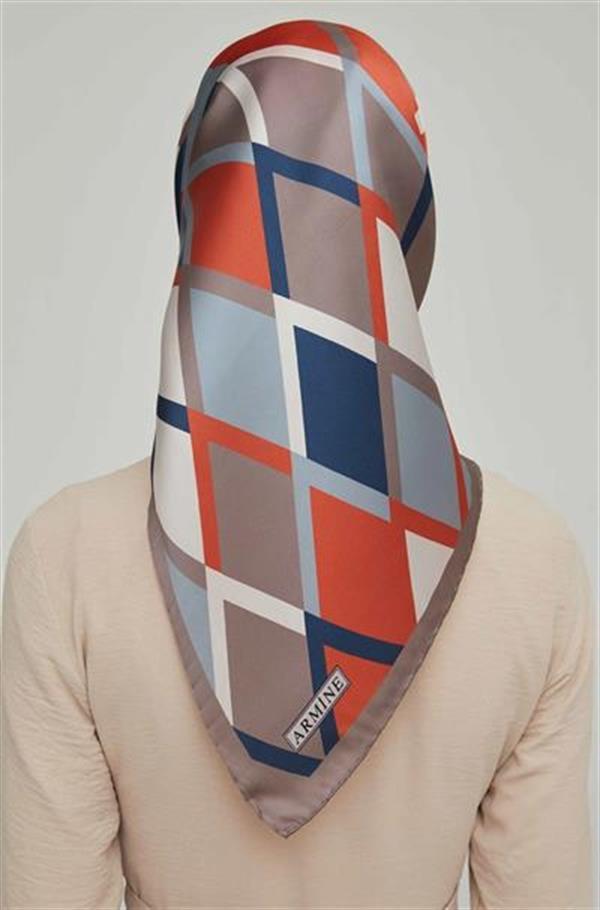 Armine Özel Nostalji Serisi Twill İpek Eşarp 8664D-27