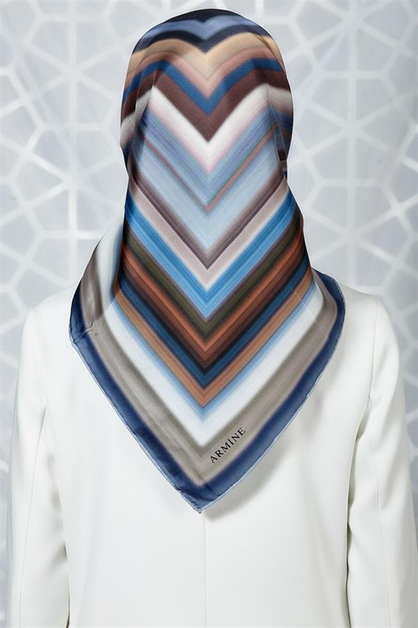 Armine Özel Nostalji Serisi Twill İpek Eşarp Modelleri 8237D-31