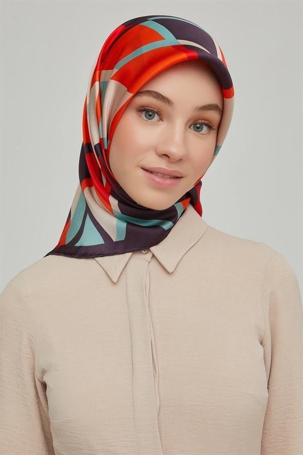 Armine Özel Nostalji Serisi Twill İpek Eşarp Modelleri 8664-09