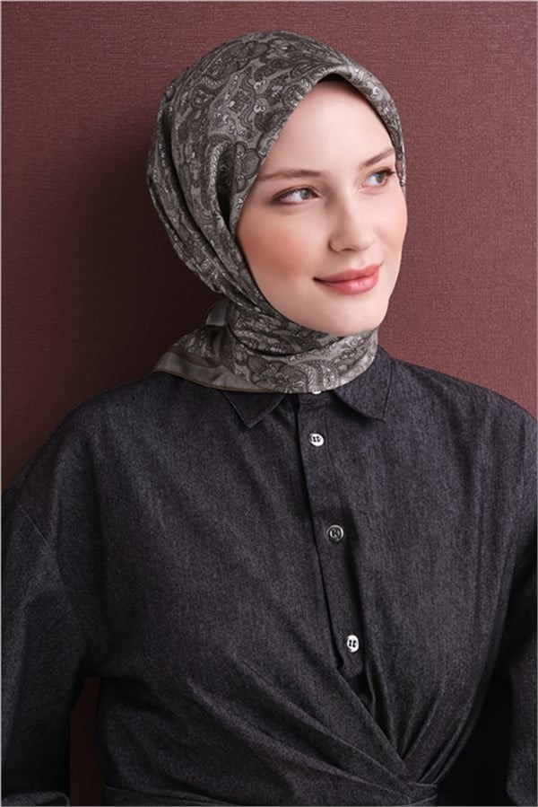 Armine Saf İpek Sura Eşarp 9609D 08