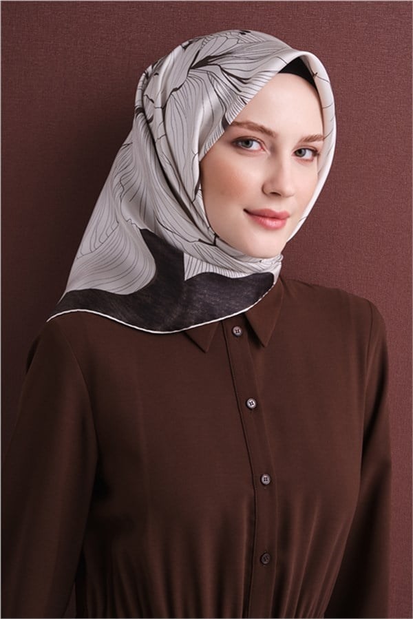 Armine Saf İpek Sura Eşarp 9639D 01