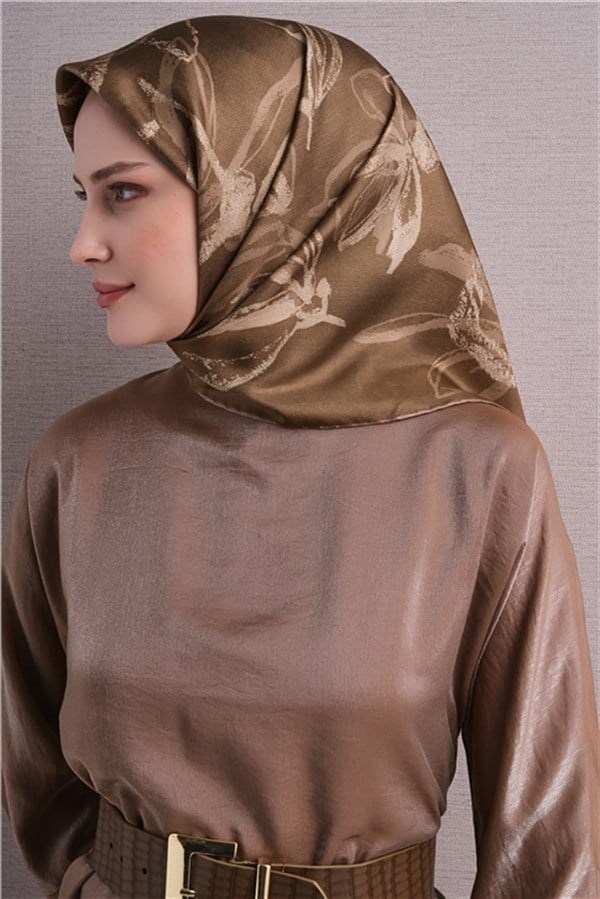 Armine Saf İpek Twill Eşarp 9600D 82