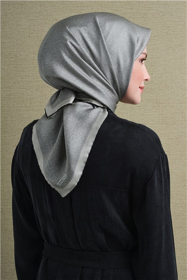 Armine Saf İpek Twill Eşarp 9601D 02