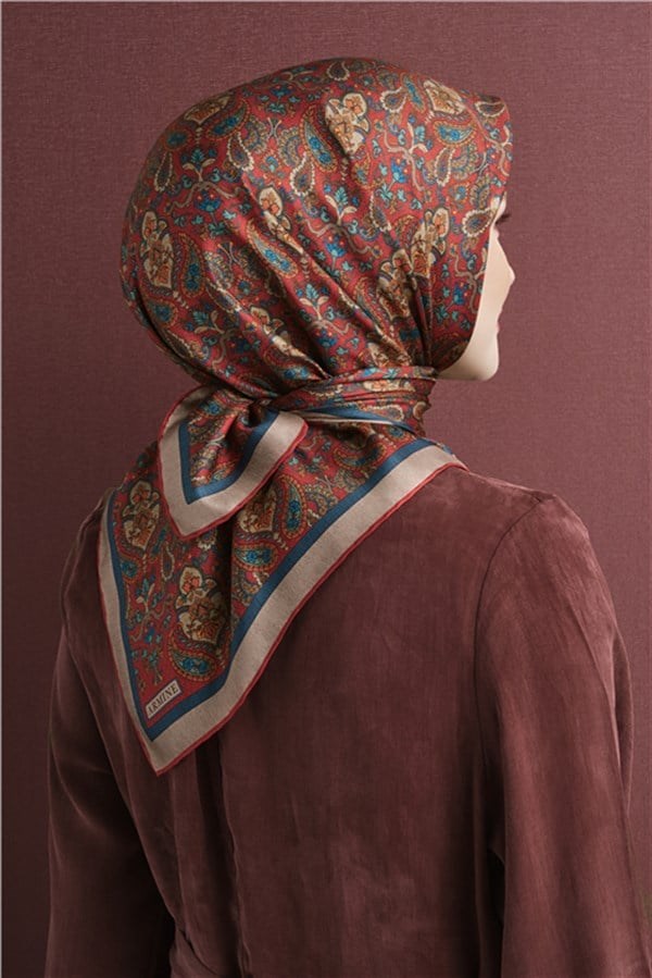 Armine Saf İpek Twill Eşarp 9609D 03
