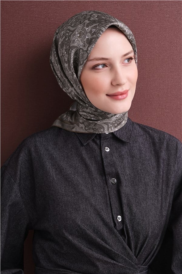 Armine Saf İpek Twill Eşarp 9609D 08