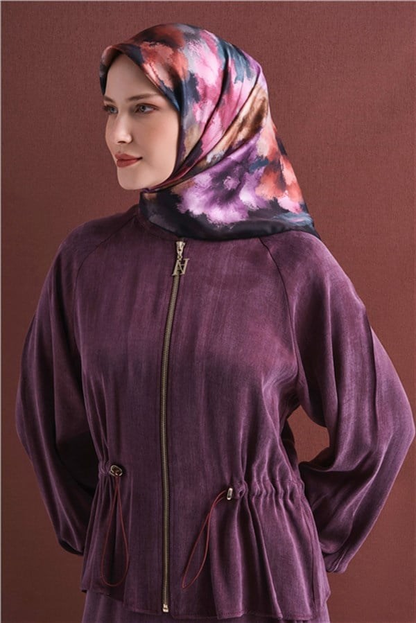 Armine Saf İpek Twill Eşarp 9613D 03