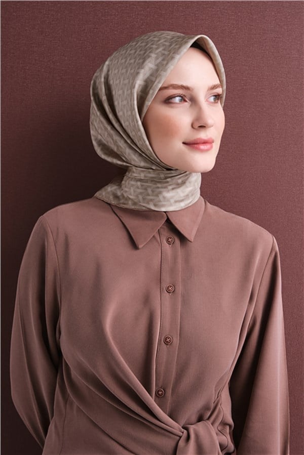 Armine Saf İpek Twill Eşarp 9622D 01