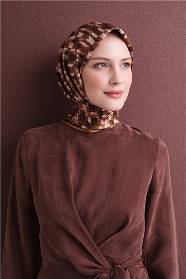 Armine Saf İpek Twill Eşarp 9623D 33