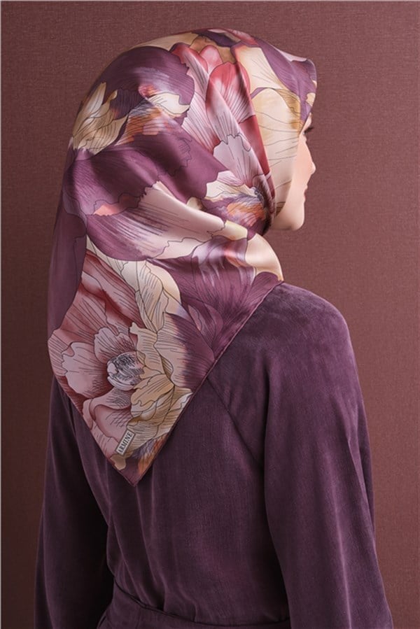 Armine Saf İpek Twill Eşarp 9627D 03