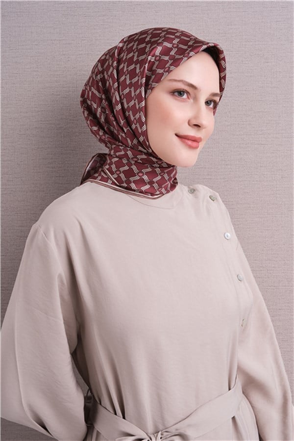 Armine Saf İpek Twill Eşarp 9636D 86