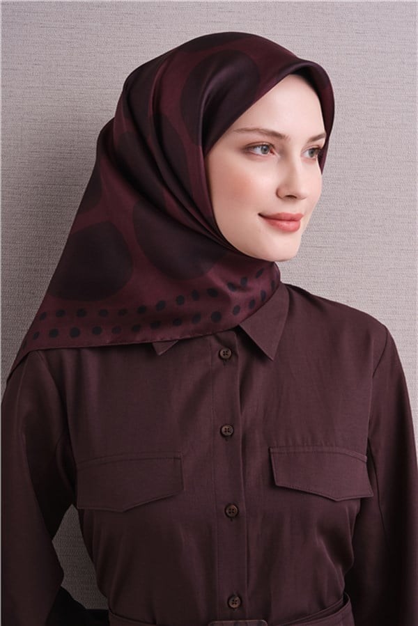 Armine Saf İpek Twill Eşarp 9637D 51