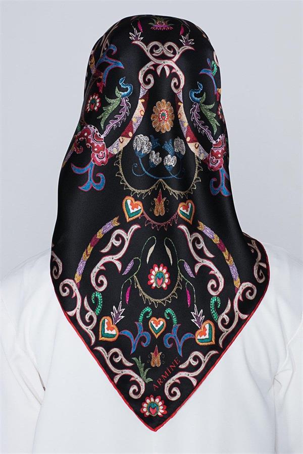Armine Sura İpek Eşarp 8039-09