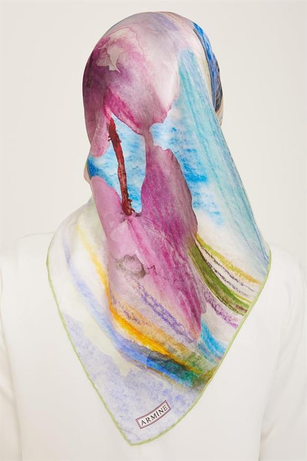 Armine Sura İpek Eşarp 9102-33