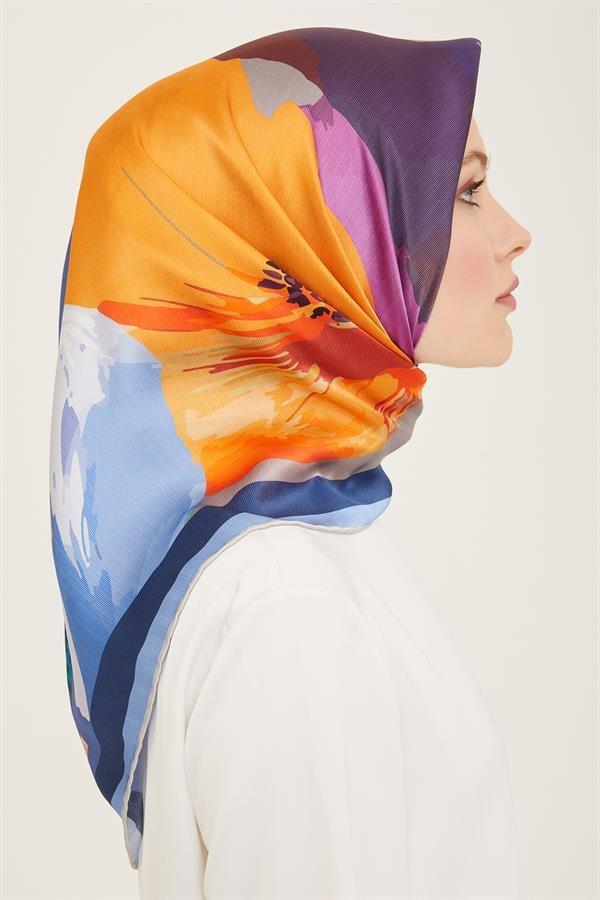 Armine Sura İpek Eşarp 9145-35