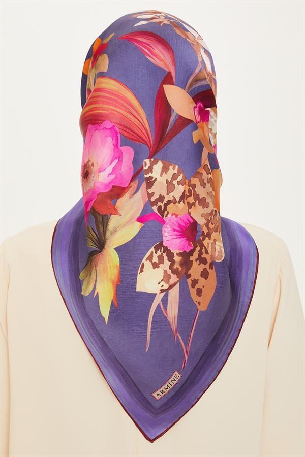Armine Sura İpek Eşarp 9215-54