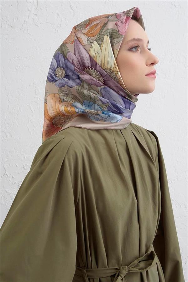 Armine Sura İpek Eşarp 9403-07