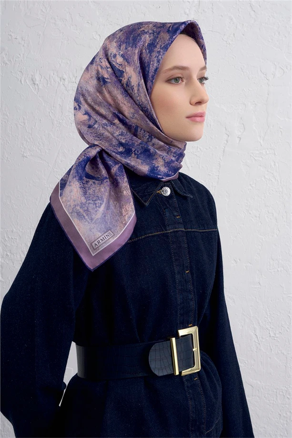 Armine Sura İpek Eşarp 9433-37