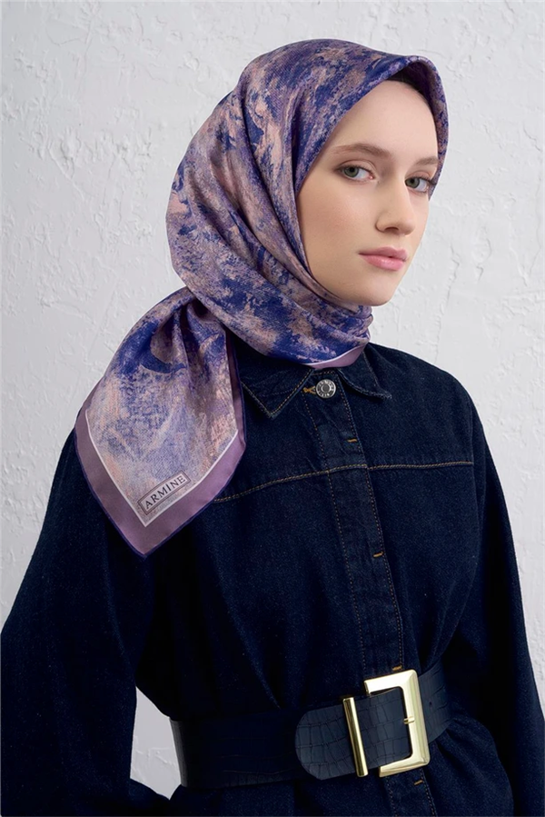 Armine Sura İpek Eşarp 9433-37