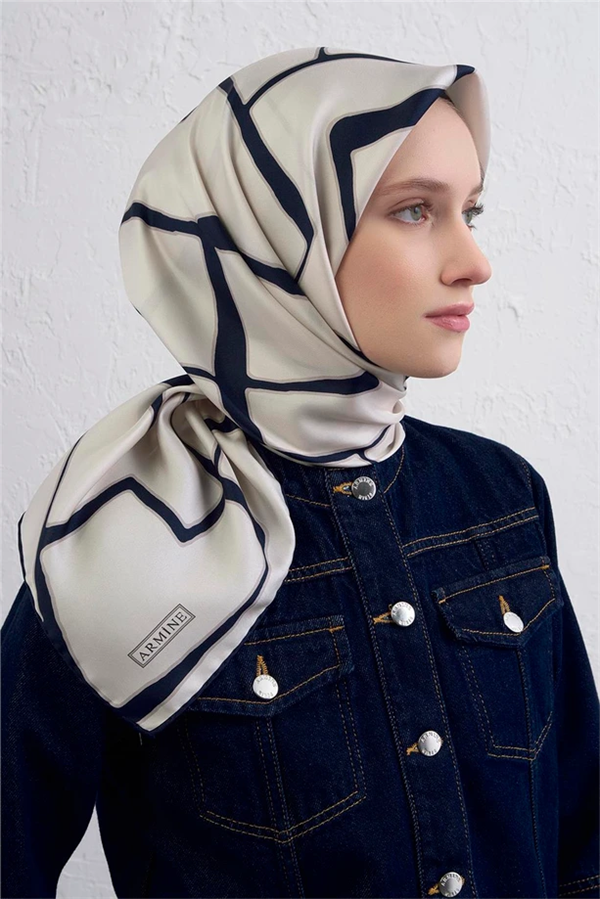 Armine Sura İpek Eşarp 9441-02