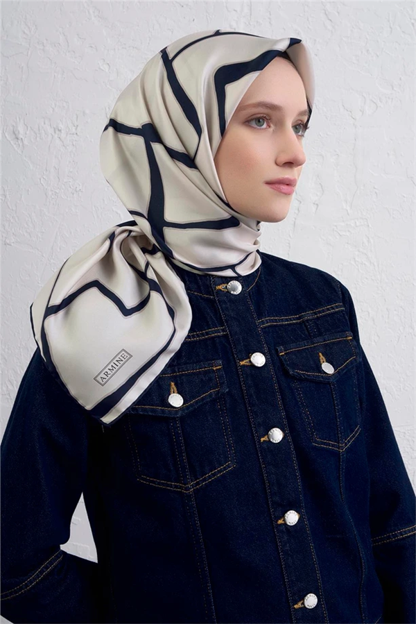 Armine Sura İpek Eşarp 9441-02
