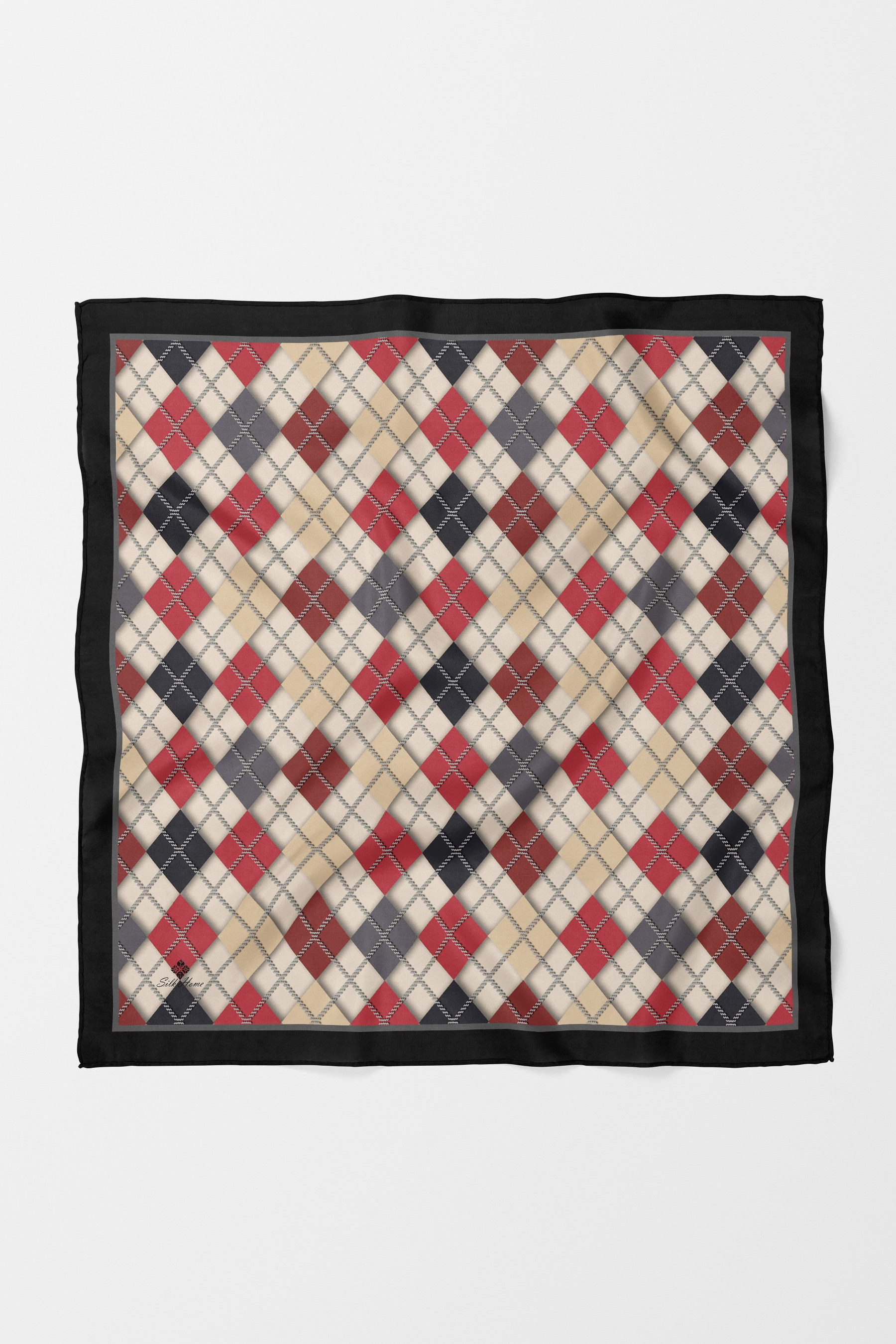 Bandana Ekose Desen Kırmızı