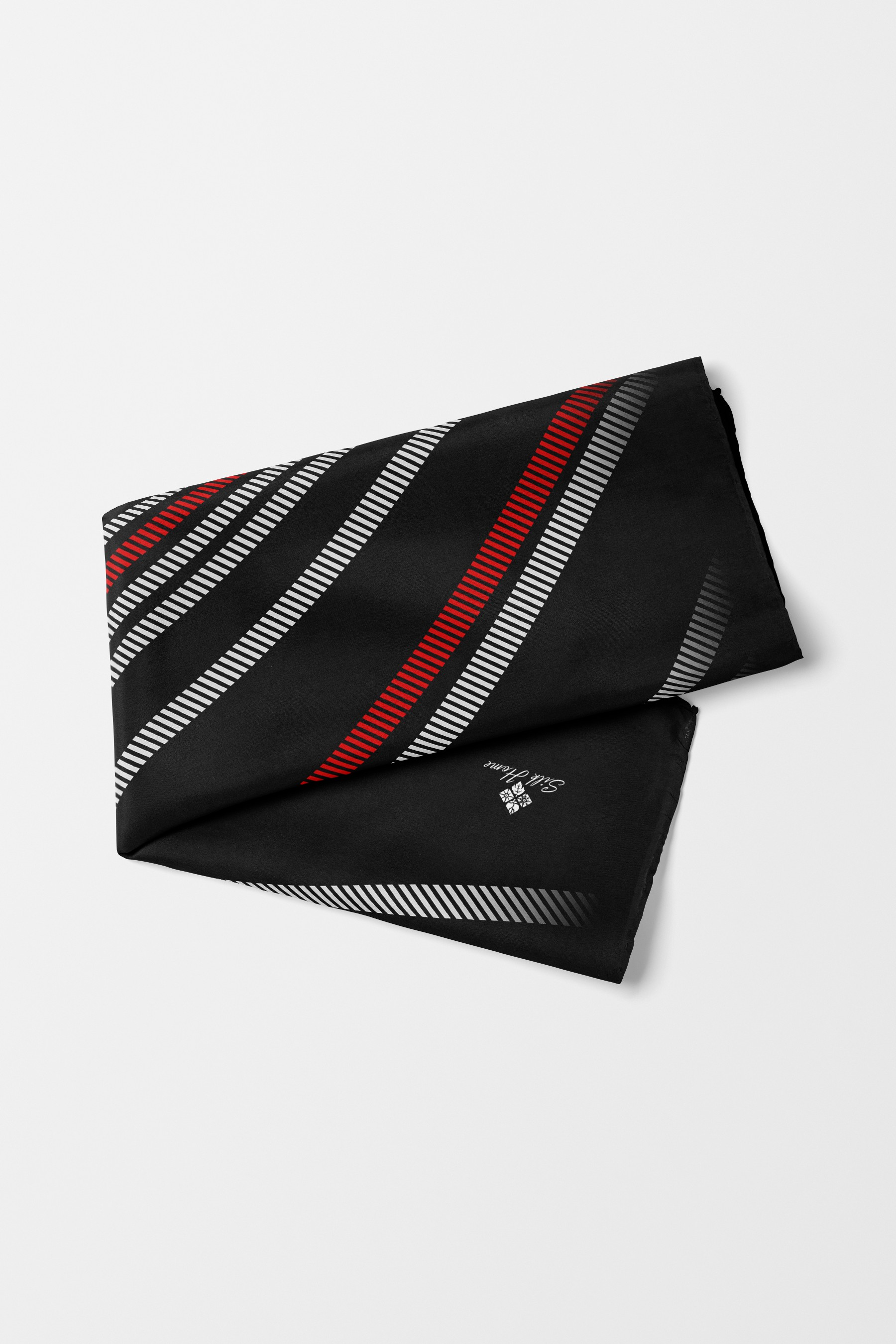 Bandana Şerit Desen Siyah