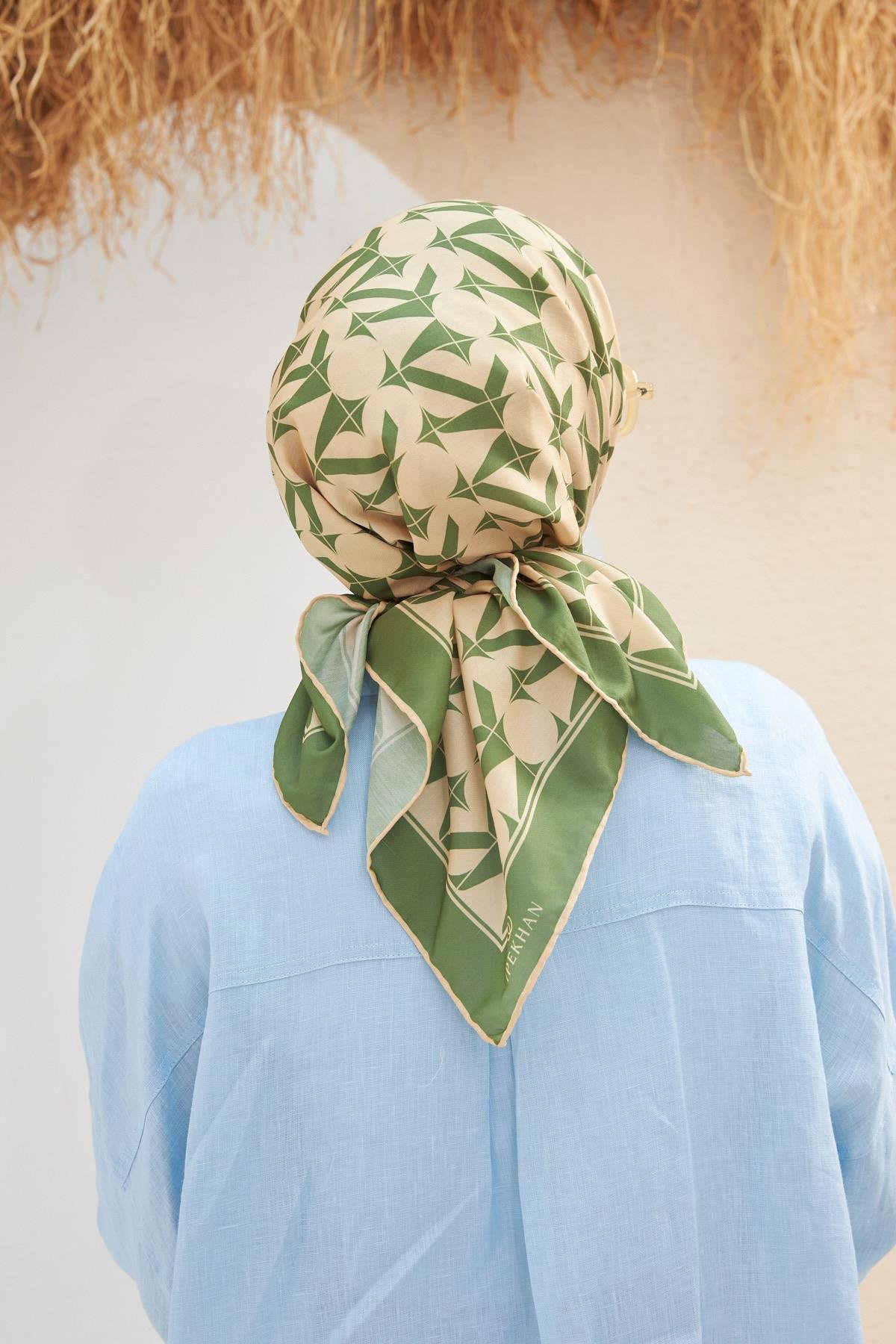 Eva Desen Eşarp Eğrelti Yeşili 1132-13