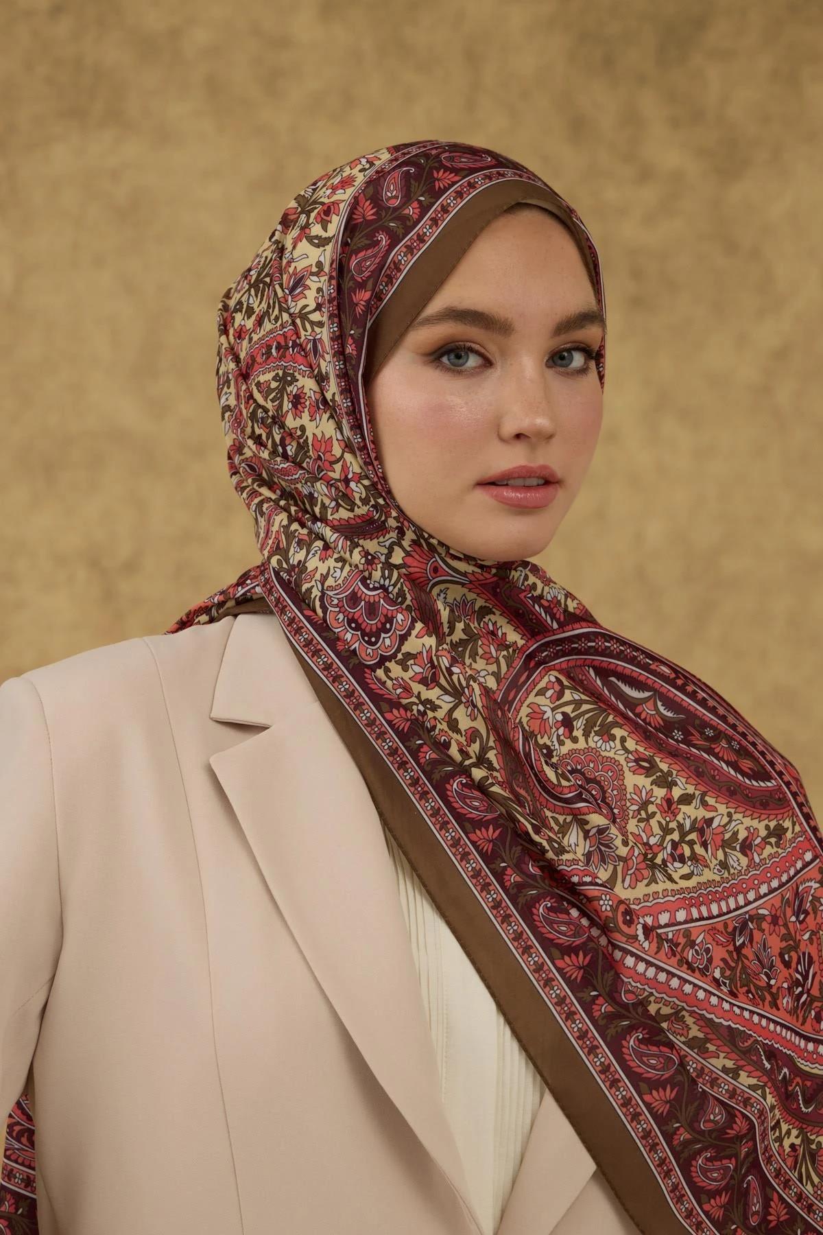 İpekhan Soft Şal Haki Mürdüm 3051-05