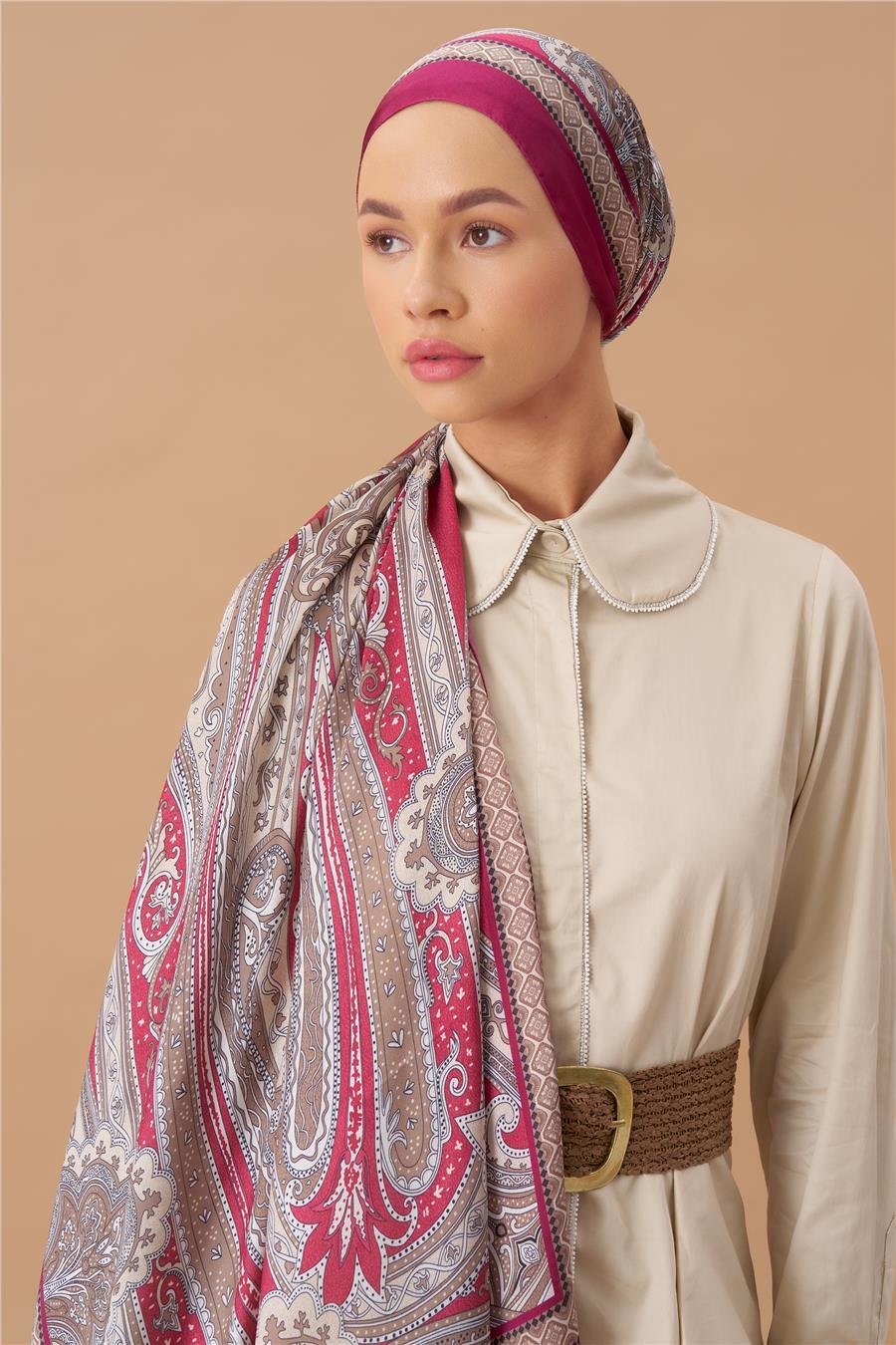 Jardin Secret Collection Hint Vual İpek Şal 5012-05