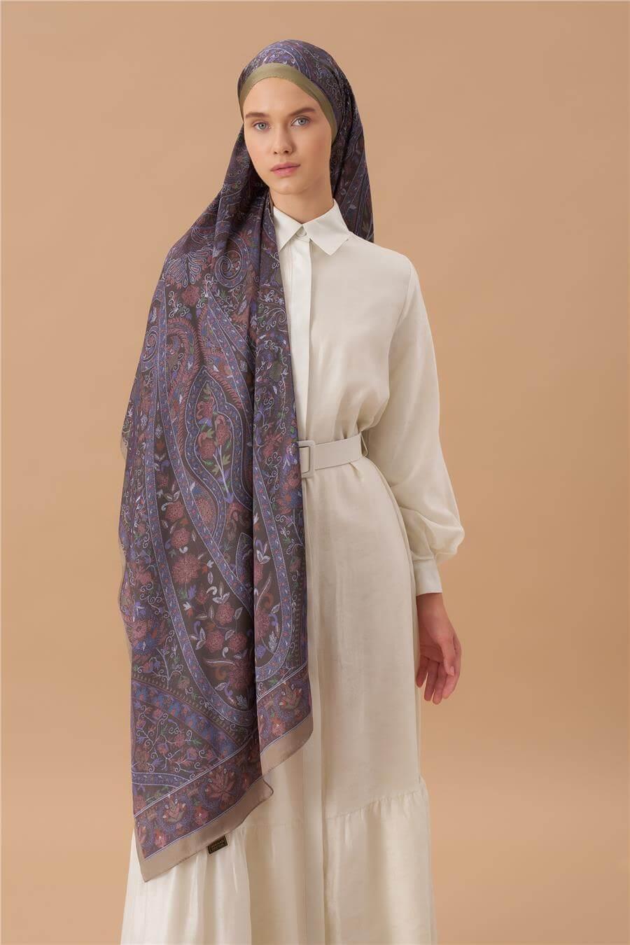 Jardin Secret Collection Hint Vual İpek Şal 5011-16